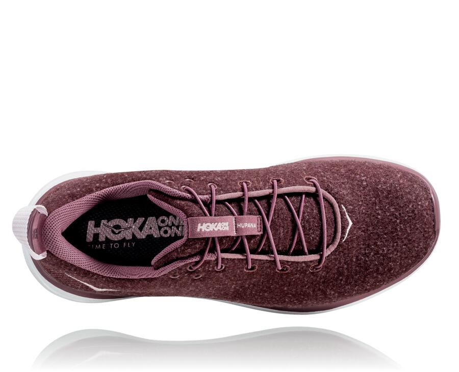 Hoka One One Hardloopschoenen Dames - Hupana Flow Wool - Bruin - WB1835907